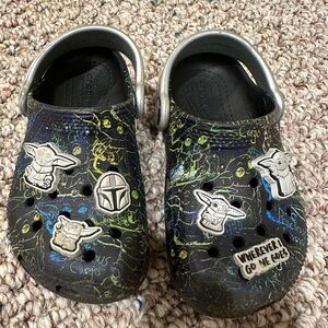 Mandalorian baby yoda crocs